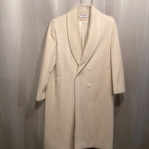 Forecaster Ivory Double-Breasted Coat